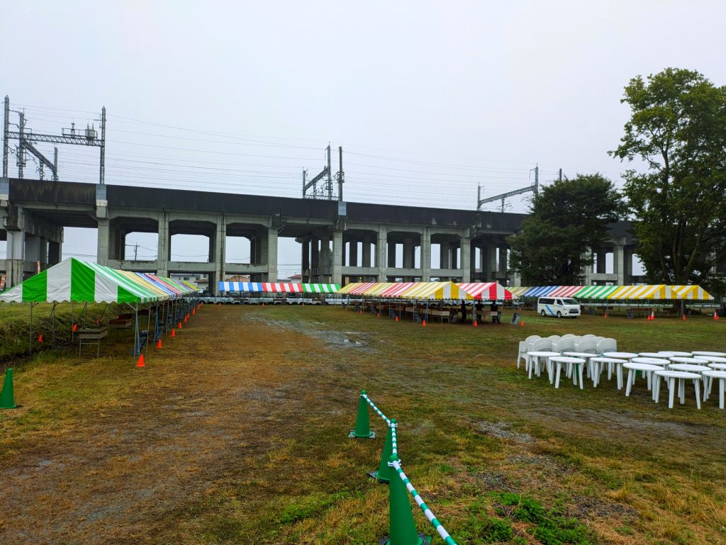 那須野が原開拓まつり　栃木県　イベント　会場設営　イベントテント　ガーデンテーブルセット　ビックテント　仮設ステージ　大田原市　那須塩原市　矢板市　お祭り　屋外